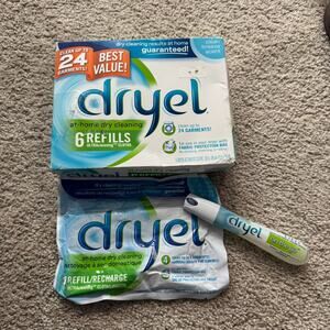 NEW Dryel 7 Refill Packs & 1 On The Go Dryel Stain Pen Dry Cleaning Laundry
